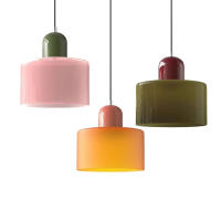 Lámpara Colgante De Vidrio Retro Europeo Para Dormitorio Y Barra De Restaurantes Estilo Moderno Luz LED Fuente De Alimentación AC 90-260V - details 0
