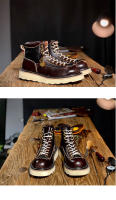 Zapatos de cuero vacuno puro de alta gama, estilo casual de herramientas, zapatos de tablero de caña alta - details 8