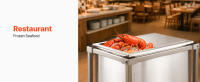 SucceBuy Carro enfriador con ruedas para hielo, 20"L x 14"W x 38"H (510 x 360 x 970 mm) Contenedor de refrigeración de acero inoxidable con ruedas - details 10