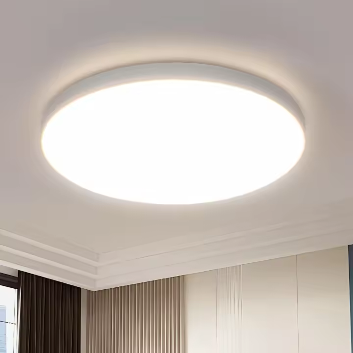 Lámpara LED de Techo ABS IP44 18W, 2050LM, 3000/4000/6500K, Plafón Impermeable para Cocina, Comedor, Iluminación Interior Moderna, 23*23*5 CM - 1