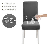 DUDUME Funda de tela impermeable para silla, cubierta elástica de LICRA suave para asiento de oficina, cocina, comedor y boda - details 7