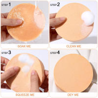 Esponja de maquillaje para cara, esponja redonda, herramienta de belleza suave portátil, accesorios cosméticos de uso seco y húmedo, 6/2 Uds. - details 4