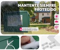 Carpa de Fiesta Robusta Paneles Laterales de 3x3 metros Pavilión de Jardín Impermeable con Estacas Apuntadas Verde - details 4