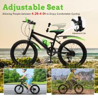 Bicicleta de Montaña de Acero Inoxidable con 7 Velocidades Ajuste de Altura Kettle+Soporte - details 1