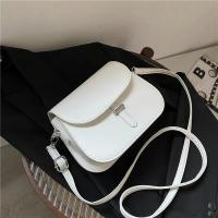 Bolso bandolera de cuero de PU para mujer, cartera pequeña de diseñador, estilo de moda Retro Semicircular - details 20