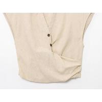BUNO-2025 nuevo conjunto de falda para mujer, Tops elegantes sin mangas con cuello en V, faldas por debajo de la rodilla con abertura, moda informal, trajes ajustados lisos para mujer - details 8