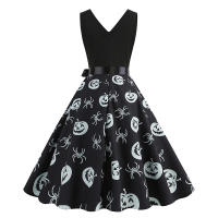 Vestido Impreso de Halloween para Mujer Abrigo y Cardigan de Moda - details 10