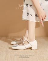 Zapatos de mujer con tacón bajo y hebilla plana - details 2
