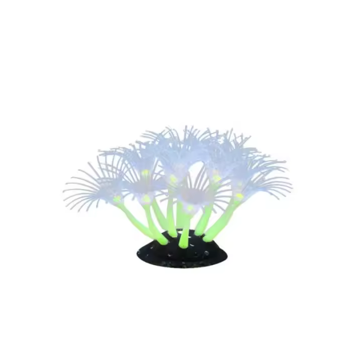 Coral fluorescente de silicona que Brilla EN LA Luz, Coral Brilliant, forma de Girasol, simulación, paraisajismo Artificial - 1