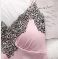 5 Unids/set Tre seda mujer Ence satén cuello en V ropa de dormir de primavera para el hogar - details 8