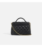 Bolso cuadrado pequeño de cadena de diamantes premium, bolso de mujer, nueva moda, bolso de mensajero de hombro versátil. - details 15