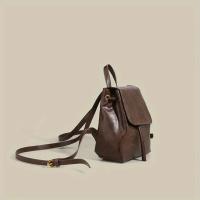 Mochila Mini con Hebilla y Cordón Bolso Escolar de Cuero PU para Mujer - details 1