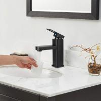 Grifos Monomando para Lavabos de Baño, Grifo Bañera Alto Cascada Negro, Agua Fría y Caliente con Dos Mangueras - details 5