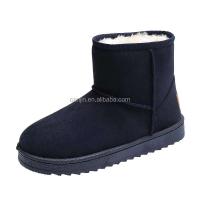 Nuevas botas de invierno de felpa para mujer, zapatos de piel de zorro de imitación de corte alto, informales 2025 - details 4