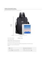 Mochila De Hombro Para Mujer Spot Goods En Color Sólido Y Gran Capacidad Antirrobo De Oxford Material Principal Poliéster - details 1