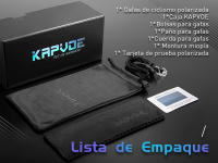 Gafas De Sol Deportivas Kapvoe 2023 para Ciclismo y Correr con Lentes Polarizadas Protección UV Material del Marco TR - details 7