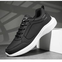 Zapatillas de deporte de cuero para hombre, zapatos informales impermeables, zapatillas ligeras para correr al aire libre, Tenis deportivos, zapatos planos masculinos - details 25