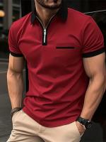 Camiseta informal de manga corta con bolsillo en el pecho para hombre POLO - details 10