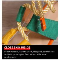 Women's Mix Color Round Heels Sandals Summer 2023 Lace Up Chunky High Heeled Gladiator Sandals Woman Roman Style Sandalias Mujer - details 2