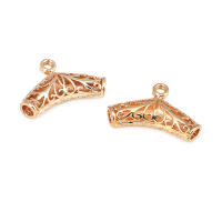 Colgantes de tubo curvado de nube de latón, Color oro de 18K de alta calidad, conector de pulsera, suministros para fabricación de joyas, accesorios Diy - details 30