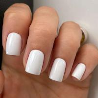 Set completo de decoración artificial acrílica para uñas de mujer, cuadrado blanco, 100 UDS, 10 tamaños para presionar en las uñas - details 1