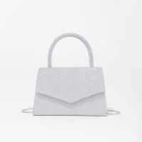 Mini nicho fino brillo mano llevar banqueta oblicuo span bolsa de cena - details 7