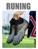 Zapatos de fútbol de alta calidad para hombre, botas de fútbol profesionales FG/TF, tacos antideslizantes ultraligeros para exteriores, zapatillas de tobillo de entrenamiento - details 19