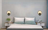 Lámpara de Pared LED Goeco Aplique Pared Interior 12W Luz de Pared Redonda Iluminación de Pared Blanco Cálido 300 Material Metálico con Vidrio Ornamento Lente LED - details 10