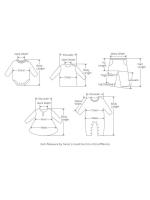Conjunto de Ropa de Manga Corta a Rayas para Bebé Tops con Borde de Oreja para Niña + Traje Corto de 2 Piezas Patrón de Uva Novedad de Verano 2024 - details 0