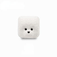 Tecla personalizada de goteo de resina hecha a mano, Teclado mecánico, lindo Oso Blanco, regalo de vacaciones - details 6