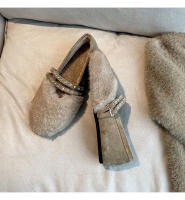 Mary Jane, zapatos esponjosos para mujer en invierno, zapatos de gorro, zapatos de algodón de terciopelo. - details 36