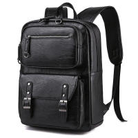 RdovkxuaMens Mochila de cuero genuino Mochila para computadora portátil de negocios Impermeable Viajes Universidad - details 0