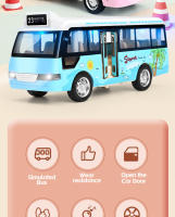 Coche de juguete autobús urbano Coche de aeropuerto de plástico fundido a presión Coche de juguete con fuerza de tracción Coche de juguete con sonido, iluminación y puerta abrible, modelo Regalo - details 1