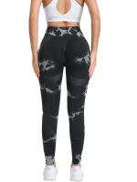 Pantalones de Yoga de Cintura Alta con Nudo de Melocotón Malla Deportiva de Cintura Larga Sin Costuras para Levantamiento de Abdomen y Glúteos en Mujeres - details 6