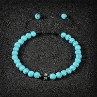 Pulsera de Piedra Natural 6mm Estilo Trenzado para Hombres y Mujeres Cruza de Oración Jesús - details 16