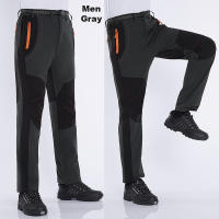 LNGXO Pantalones de Vellón para Invierno Cálido, Impermeable, Suave y a Prueba de Viento para Senderismo, Acampada, Escalada, Esquí Gris - details 16