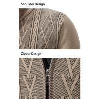 Abrigo informal cálido acolchado para hombres, suéter de punto, otoño e invierno, nuevo, 2024 - details 10