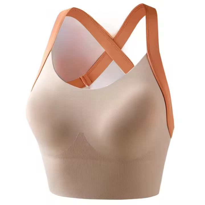 Sujetador Deportivo Ajustable Alta Resistencia Antichoque Yoga Bra Top de Gimnasio para Mujeres - 1