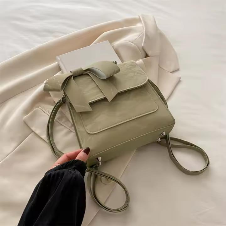 Estilo occidental, mochila, nuevo estilo, bolso para mujer, lindo, mochila, lazo, coreano, bolso mensajero, diseño - 1