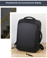 Mochila de viaje de gran capacidad para hombre, bolsa para ordenador portátil de negocios con carga USB, bolso personalizable para exteriores - details 15