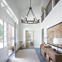 Lámpara de araña negro 8 Luces Lamparas De Techo Salon Lamparas de araña estilo vela con rueda de carro, lámparas rusticas Vintage lámpara colgante para comedor porche cocina dormitorio - details 3