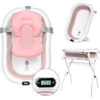 Bañera Plegable para Bebé de 80cm con Soporte Bañera de Bebé con Termómetro - details 21