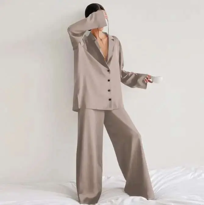 Conjunto de 2 UDS para parejas, bata de baño tipo kimono de seda Tre sólida, regalo de boda, vestido informal, bata para el hogar - 1
