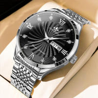 Reloj de cuarzo luminoso impermeable simple de Moda para hombres de negocios - details 5