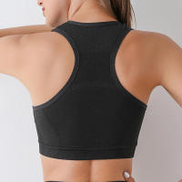 Sujetador deportivo para mujer, camiseta superior de Yoga, alta absorción, secado rápido, gimnasio, correr, ropa deportiva sin costuras - details 8