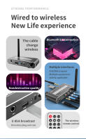 Receptor de Audio HIFI con Bluetooth 5,2, convertidor DAC Coaxial Digital a analógico de 3,5mm, AUX, RCA, Mic, u-disk Jack, adaptador inalámbrico ESTÉREO - details 1
