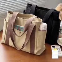Bolso de lona de gran capacidad para el trabajo, bolso de mujer estilo universitario - details 3
