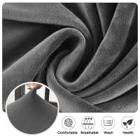 Fundas para cojines de asiento súper suaves de tela de terciopelo, fundas elásticas para sillas, para Hotel, banquete, comedor, sala de estar, 1/2/4/6 piezas - details 1