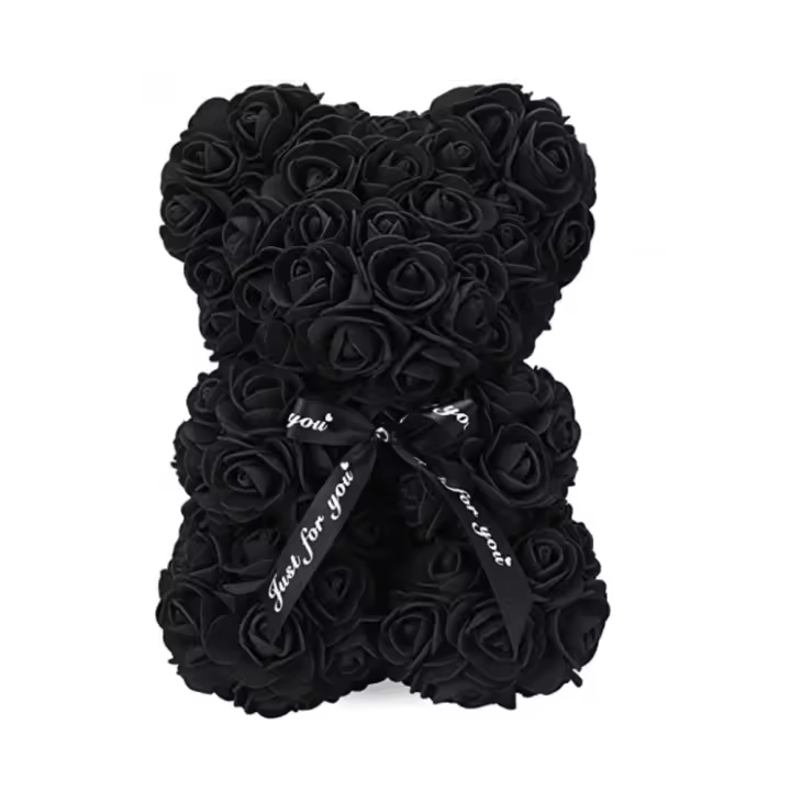 Oso de peluche de espuma de PE, Rosa eterna, regalo para el Día de San Valentín, decoración creativa para fiesta del Día de la madre, 25cm, nuevo - 1