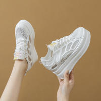 Sandalias deportivas y de ocio para mujer 2025, con suela gruesa de malla Muffin, populares en internet, transpirables, de moda, blancas. - details 4